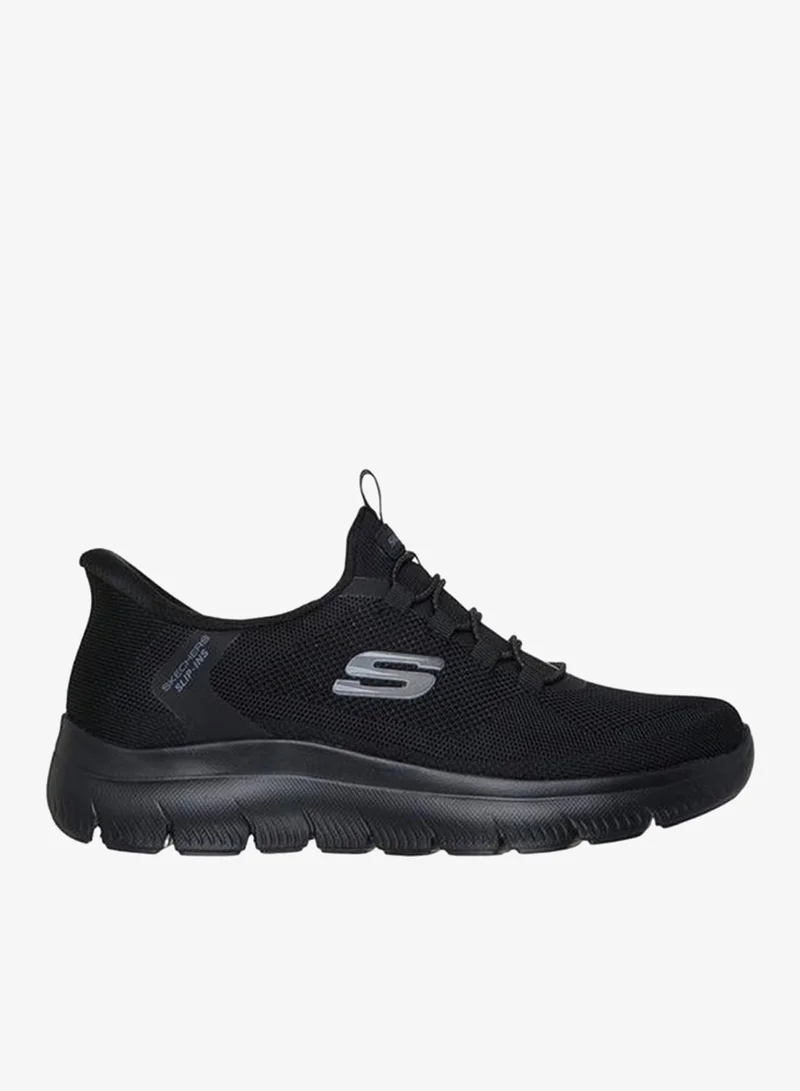 SKECHERS BLACK Men SUMMITS Slip-On Sports Shoes for Men | Best Price UAE