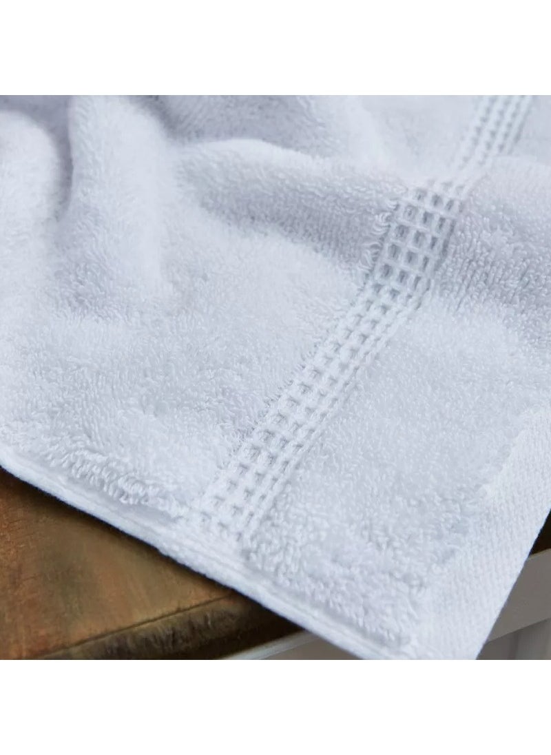 MIRFA Face Towel - White - 100% Cotton  - Image 4