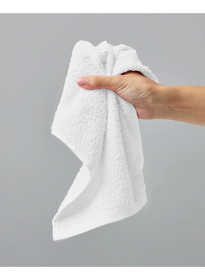 MIRFA - Face Towel - White - 100% Cotton - Image 1