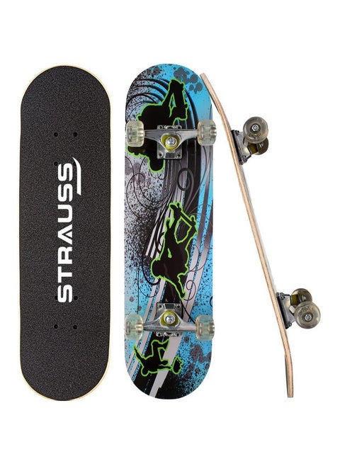 Bronx Bt Lightweight Skateboard With Unique Graphics|31 X 8 Inches With 8 Layer Maple Deck With High Density & Non-Slip Waterproof Grip Tape|2 Inch Pu Wheels|Suitable For 8 Years And Above