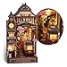 FUNPOLA Sakura Train Book Nook Kit LED 3D Wood Puzzle with Infinity Mirror DIY Bookshelf Decor Miniature Craft Gift for Kids and Adults - Image 2