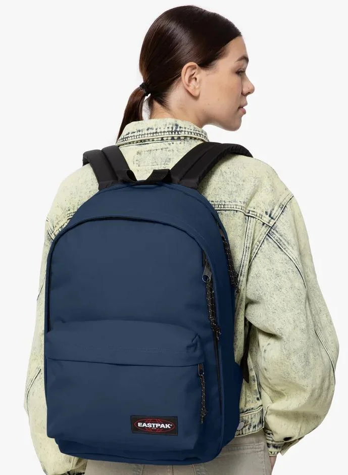 EASTPAK back to work medium backpack with laptop sleeve - nautic navy