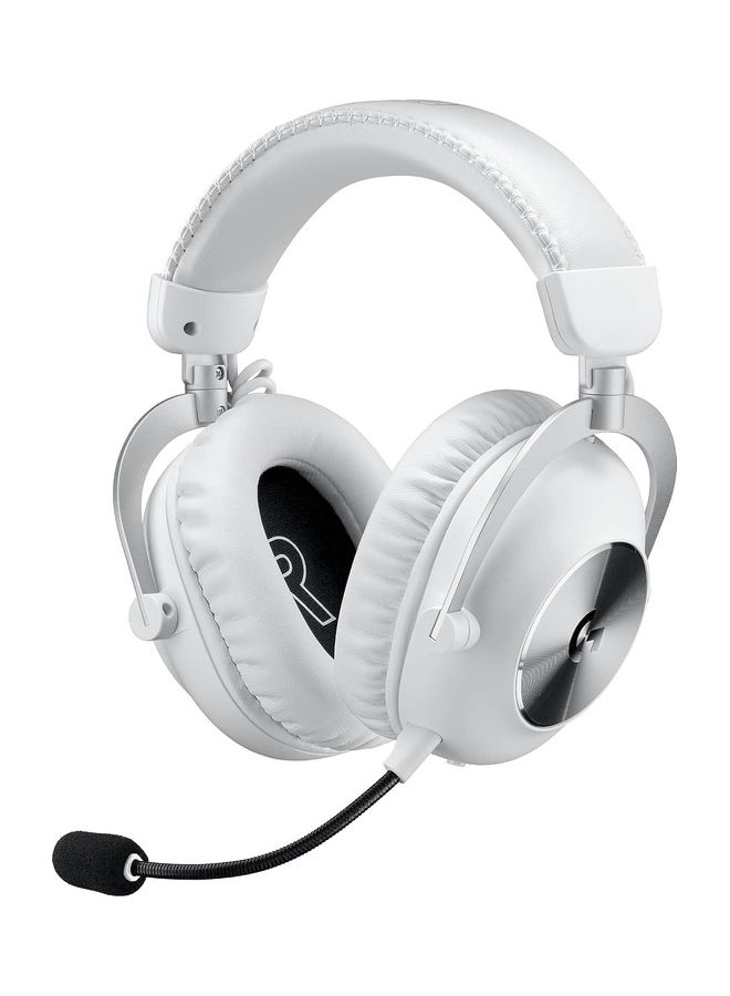 Logitech G PRO X 2 LIGHTSPEED Wireless Gaming Headset, Detachable Boom Mic, 50mm Graphene Drivers, DTS: X Headphone 2.0—7.1 Surround, Bluetooth/USB/3.5mm Aux, for PC, PS5, PS4, Nintendo Switch - White - Image 1