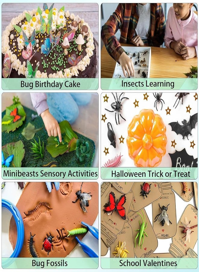 Pmeixcy 36Pcs Realistic Insect Toy Set, Animal Figure Toys for Kids, Reptile Bug Animal Figure Toy for Prank Items and Cupcake Toppers, Plastic Realistic Insect Toys, 5cm x 4cm x 4cm - Image 4
