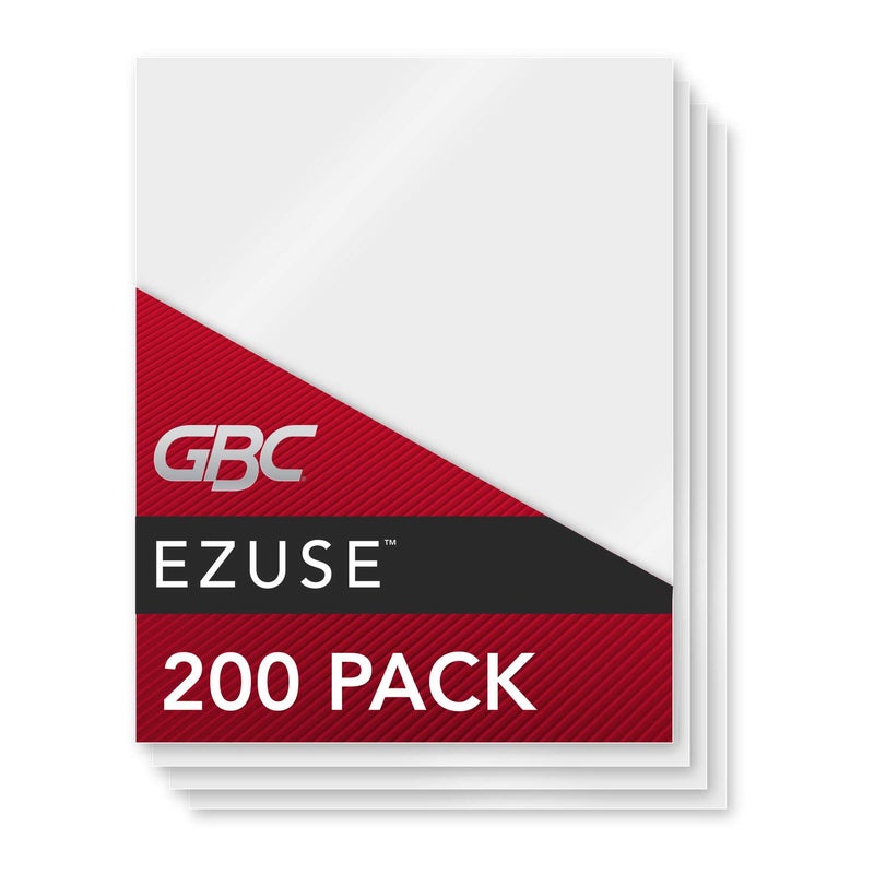 GBC Laminating Sheets, Thermal Laminating Pouches, Letter Size, 5 Mil, Speed Format, EZUse, 200 Pack (3740728)