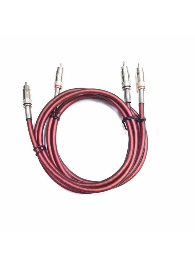 عبوتين من كابل صوت آر سي إيه 118.11 بوصة ذكر إلى ذكر للتلفزيون والفيديو - Image 4