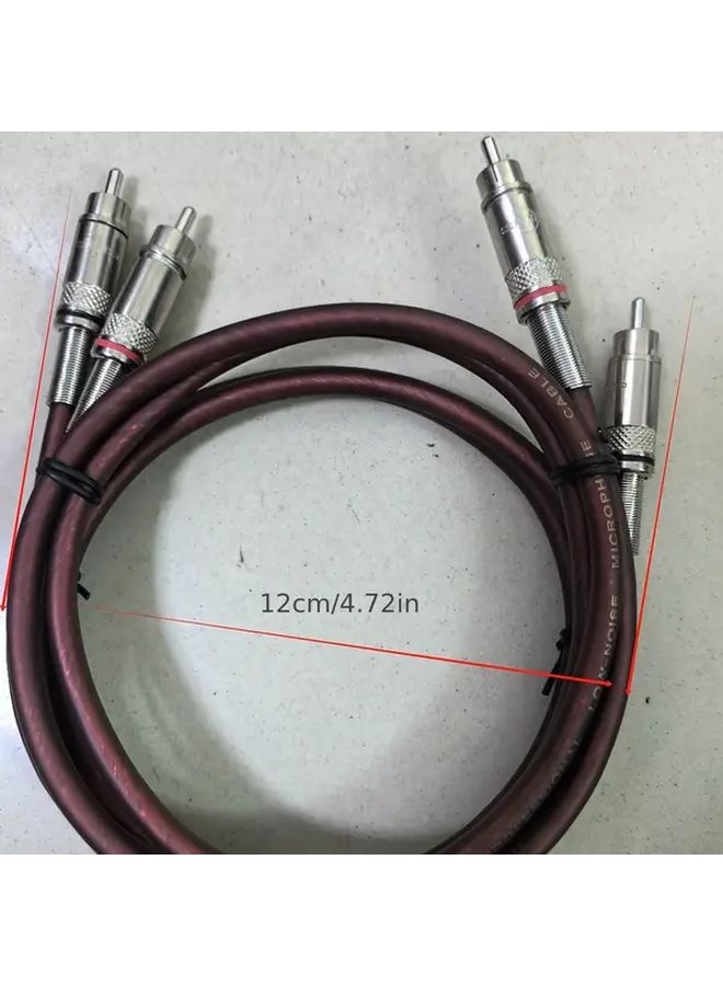 عبوتين من كابل صوت آر سي إيه 118.11 بوصة ذكر إلى ذكر للتلفزيون والفيديو - Image 3