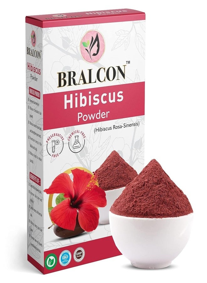 BRALCON Organic Amla, Hibiscus, Bhringraj Powder Combo -300g (100g x 3 Pack)| Hibiscus Powder, Amla Powder, Bhringraj Powder for Hair Growth, Hair and Skin Care |Hair Care & Face Pack Powder - Image 2