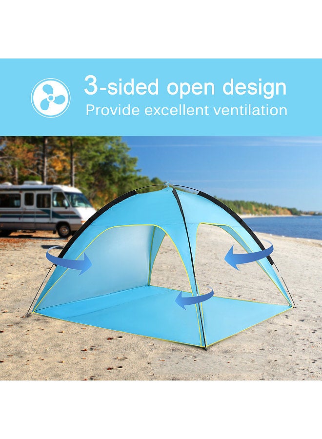 Lightweight Beach Tent Sun Shade Canopy UV Sun Shelter Camping Fishing Tent