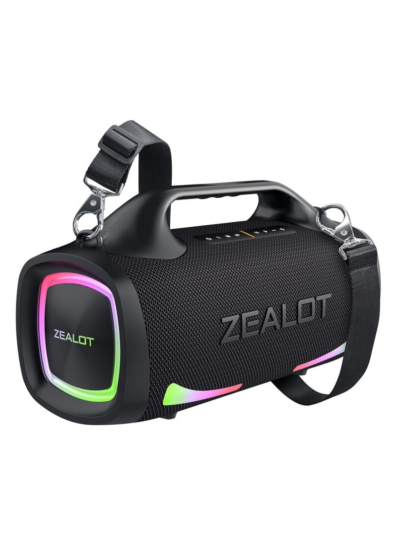 Zealot - ZEALOT S79 Bluetooth Speaker,100W Booming Sound Speakers Bluetooth Wireless, Dual Pairing, XBass, Bluetooth 5.3, 24000mAh Power Bank, Portable Outdoor Waterproof Speaker for Camping, Beach, and Party S79 - Image 1