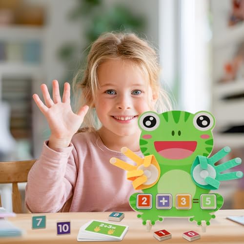 ZJEFUNS Preschool Learning Toys for Toddlers 3 4 5 Years Finger Counting Number Blocks for Kids Educational Math manipulatives Toys Preschool Wood Homeschool Educational Math Toy for Boys Girls - Image 5