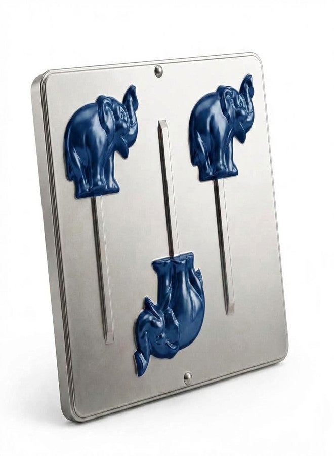 Lollipops Elephant Lollipop Chocolate Candy Mold 3421 with 3 Cavities, Each Piece Approximately 3.3" x 2.6" - Image 2