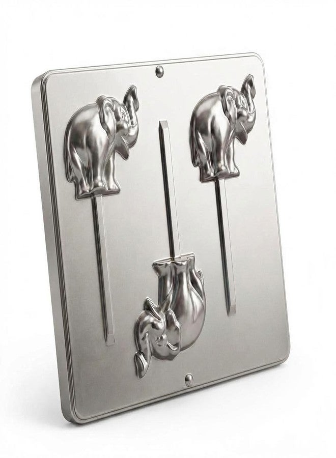 Lollipops Elephant Lollipop Chocolate Candy Mold 3421 with 3 Cavities, Each Piece Approximately 3.3" x 2.6" - Image 4