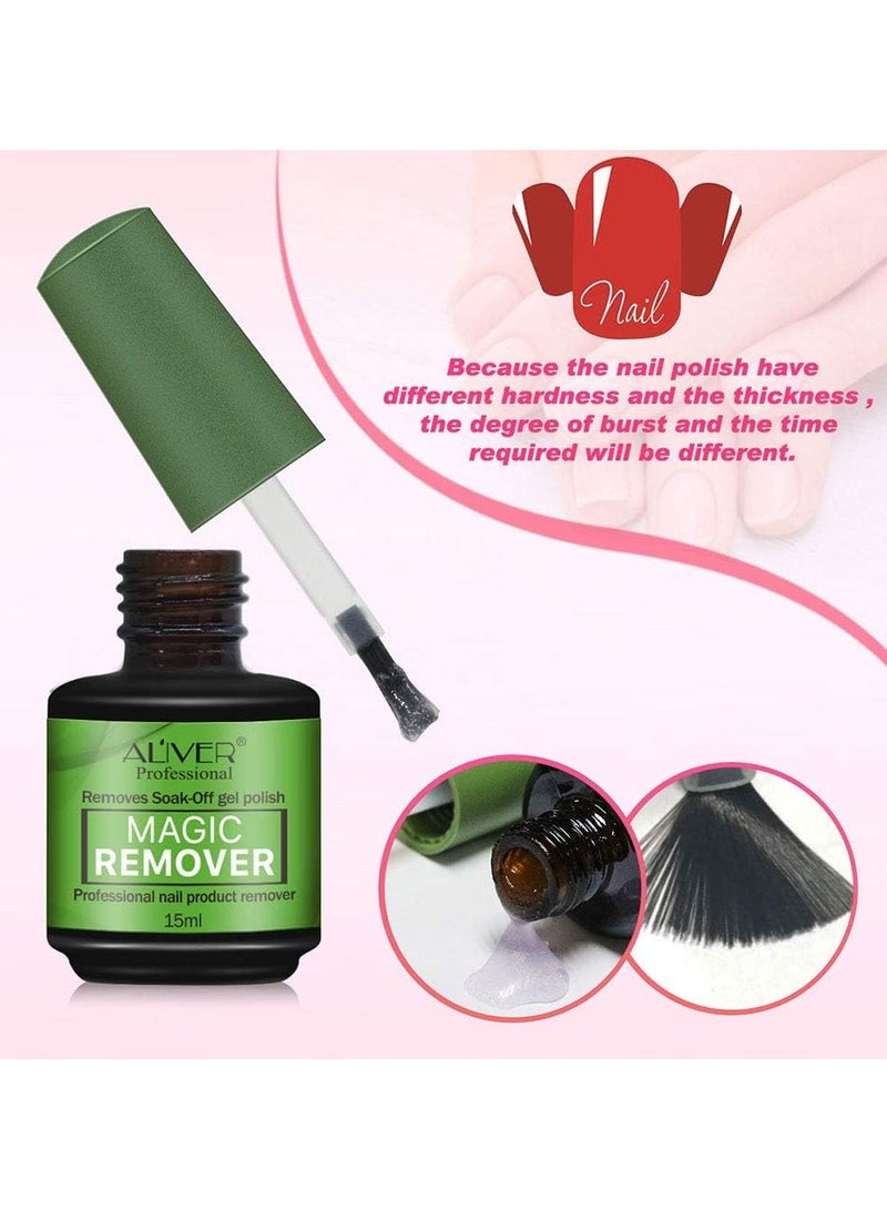 ALIVER Aliver Soak Off Gel Nail Polish Kit & Magic Remover Professional Nail Product Remover  - Image 3