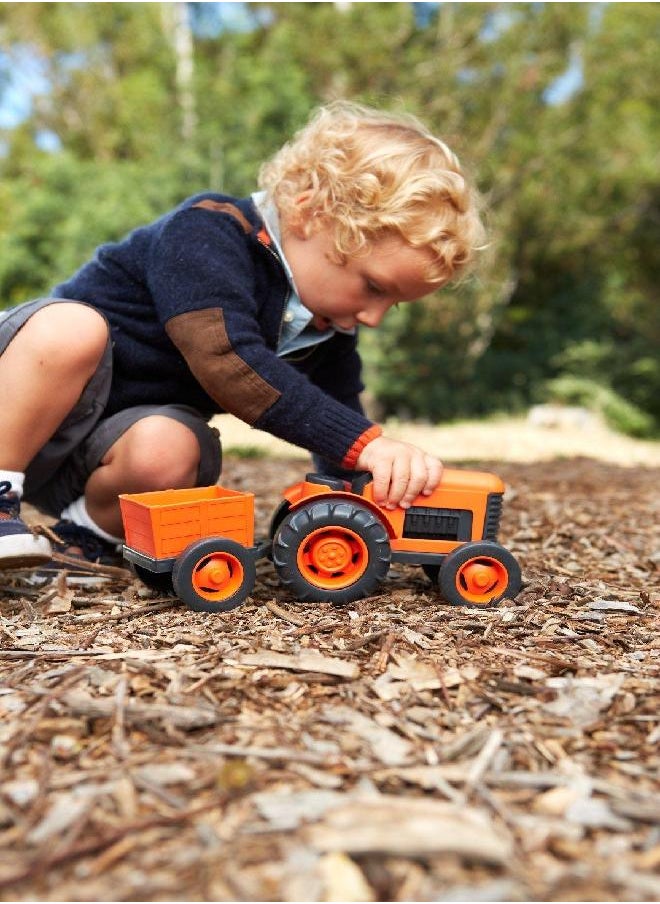 Green Toys - Green Toys Tractor Vehicle, Orange - Image 1