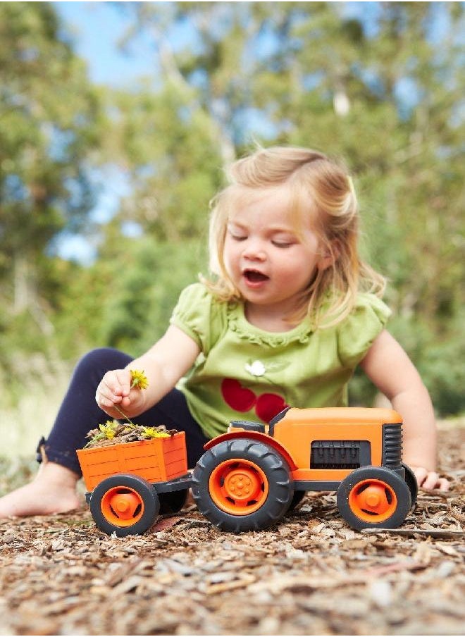 Green Toys - Green Toys Tractor Vehicle, Orange - Image 1