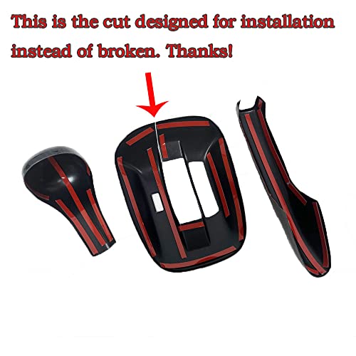 SZFKACCESS for Honda Accord 2008 2009 2010 2011 2012 2013 Handbrake Gear Shift Frame Carbon Fiber Style ABS Cover Trims - Image 3