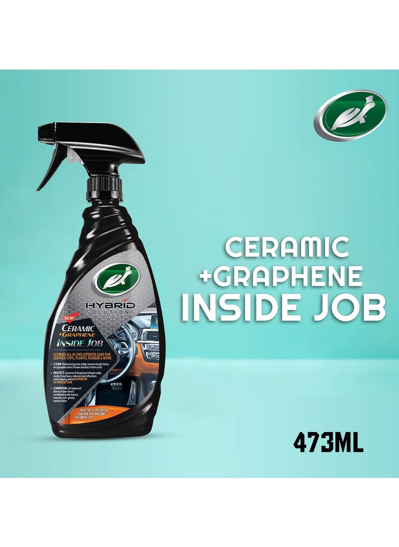 HYBRID SOLUTIONS - Ceramic And Graphene Inside Job 473ml Car Interior Care Leather Vinyl Plastic Rubber Turtle Wax Hybrid Solutions - Image 1