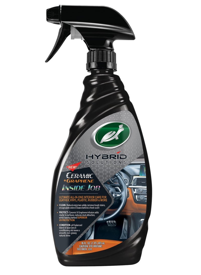HYBRID SOLUTIONS - Ceramic And Graphene Inside Job 473ml Car Interior Care Leather Vinyl Plastic Rubber Turtle Wax Hybrid Solutions - Image 1