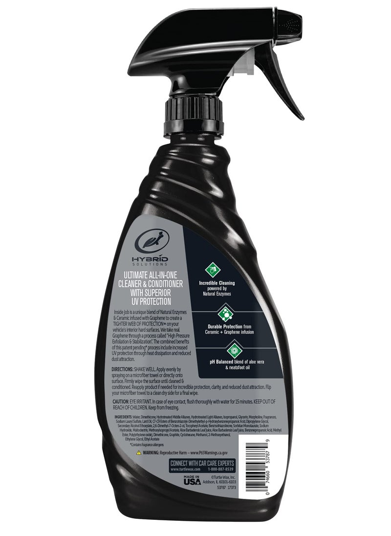 HYBRID SOLUTIONS - Ceramic And Graphene Inside Job 473ml Car Interior Care Leather Vinyl Plastic Rubber Turtle Wax Hybrid Solutions - Image 1