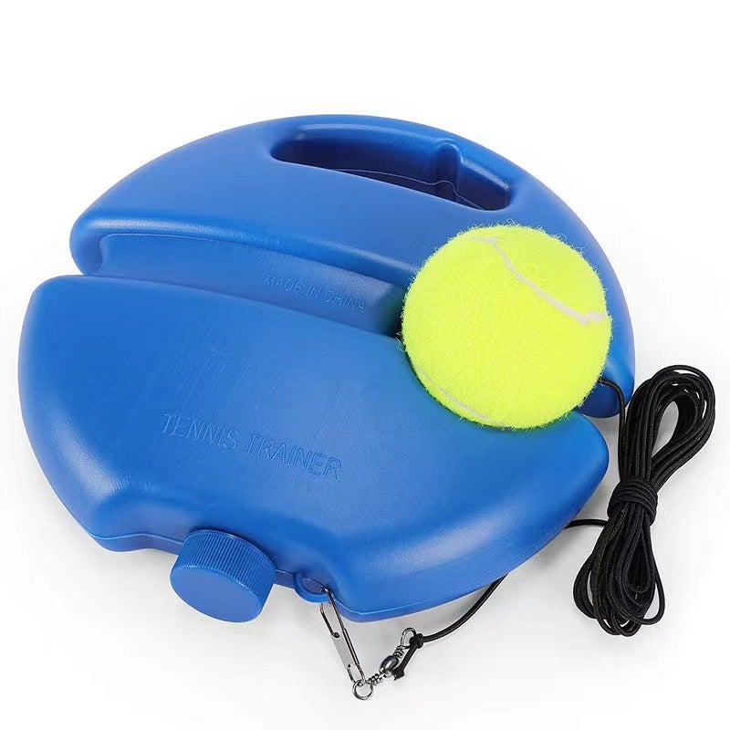 Generic Solo Tennis Trainer Rebound Set Durable with Elastic Rope With line tennis + round base 
