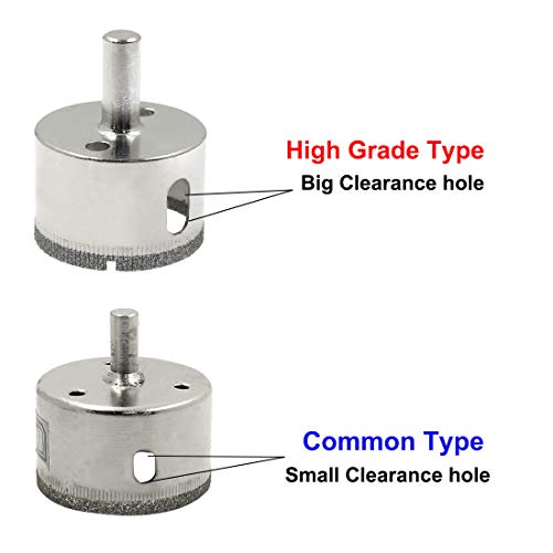 PHITUODA 4 Inch / 100mm Diamond Drill Bits, Large Diamond Hole Saw Hollow Core Drill Bits for Glass Ceramic Porcelain Tiles Marble Granite Quartz - Image 5