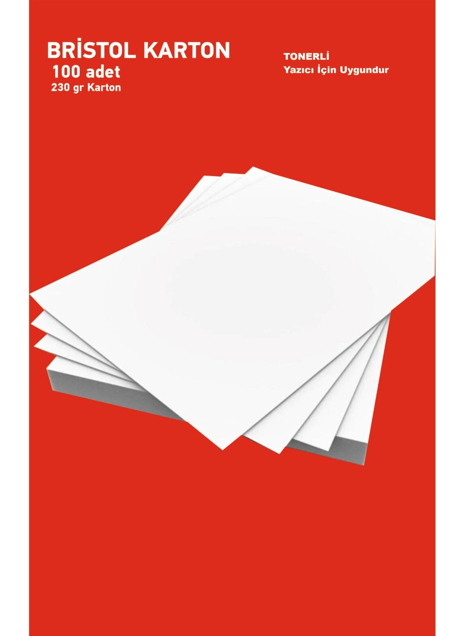 HSN A4 Size 100'S American Bristol Cardboard 230GR  - Image 1