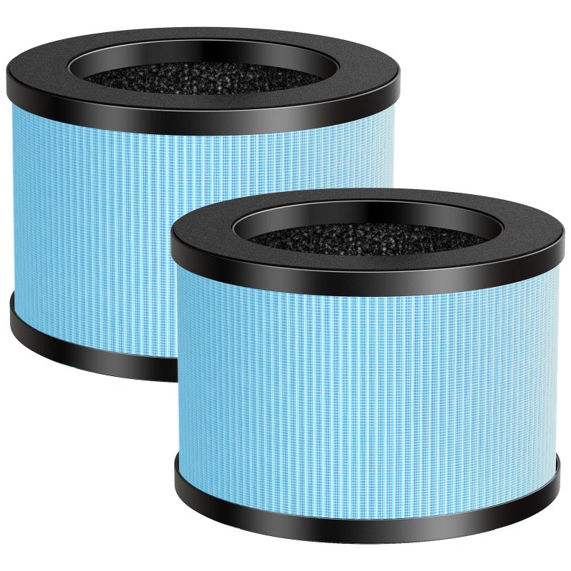 MK01 MK06 DHJH12 TZK1 Filter Compatible with ToLife TZK1 for FreAire KN6391RGB MK01  MK06 for VOOPNU DHJH12 Upgraded 4in1 Efficient Filter for MK01 Air Filter Replacement 2 Pack