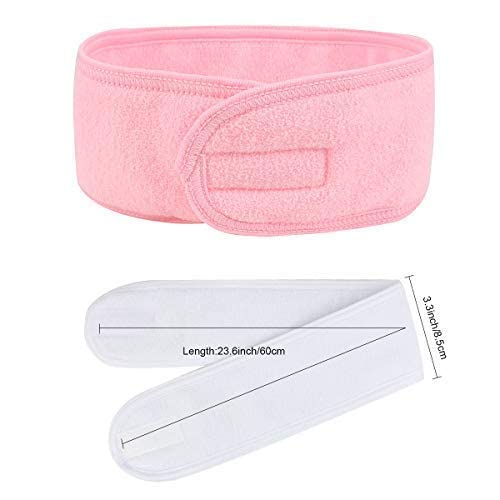 VEDETIC VEDETIC Headband for Women Facial Spa Headbands Makeup Hair Band for Girls Shower Head Wrap Terry Cloth Headbands Stretch Towel Face Cleaning Facial Band for Yoga Gym Sport 3 pcs Muticolor - Image 2
