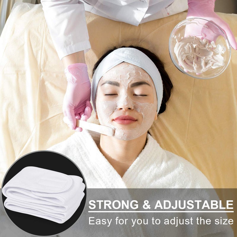 VEDETIC VEDETIC Headband for Women Facial Spa Headbands Makeup Hair Band for Girls Shower Head Wrap Terry Cloth Headbands Stretch Towel Face Cleaning Facial Band for Yoga Gym Sport 3 pcs Muticolor - Image 4