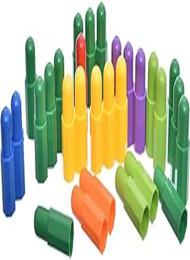 Plastic Lovely Blocks Game With Different Coloured To Make Different Shape And Pattern For Kids - Multi Color 