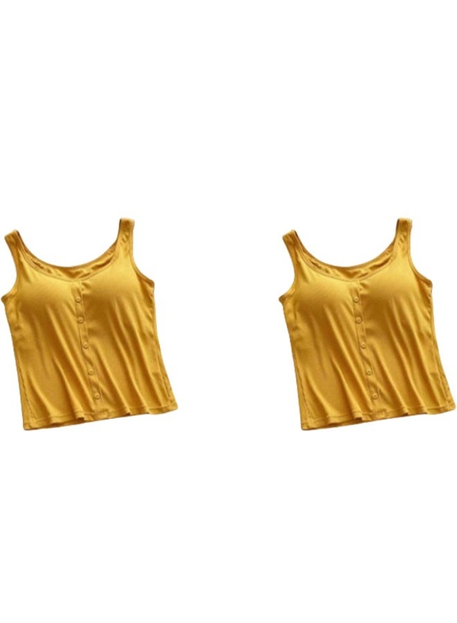 KUYING New Comfortable Skin Friendly Breathable And Slim Fit Vest Set Of 2  - Image 1