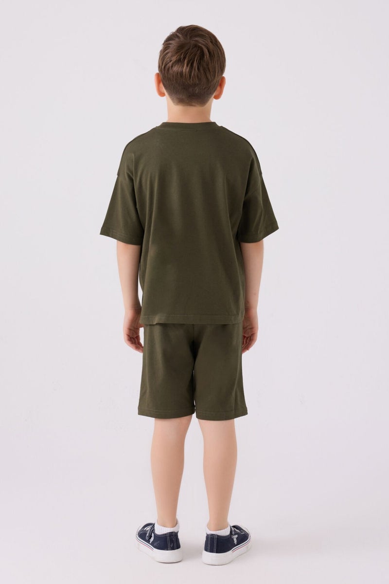 U.S. Polo Assn. Boys Dark Khaki Bermuda Set  - Image 5