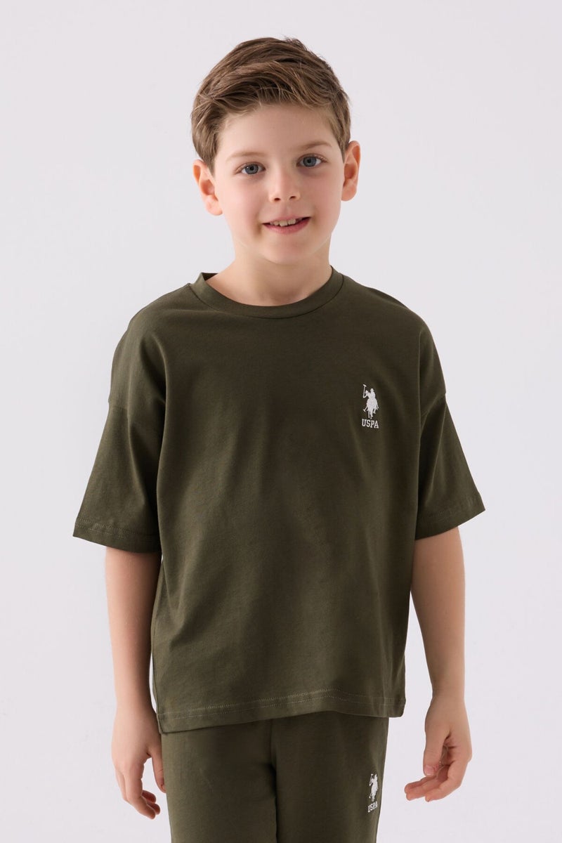 U.S. Polo Assn. Boys Dark Khaki Bermuda Set  - Image 2