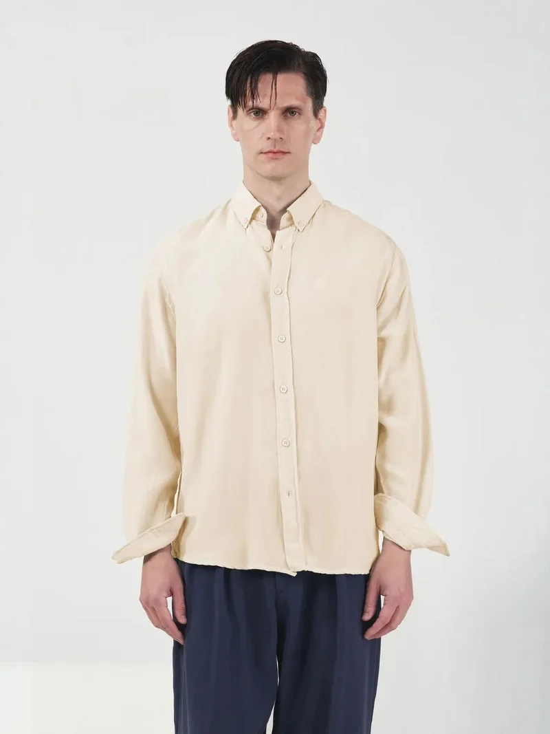 جيستو GIESTO Long Sleeve Buttoned Tencel Shirt
