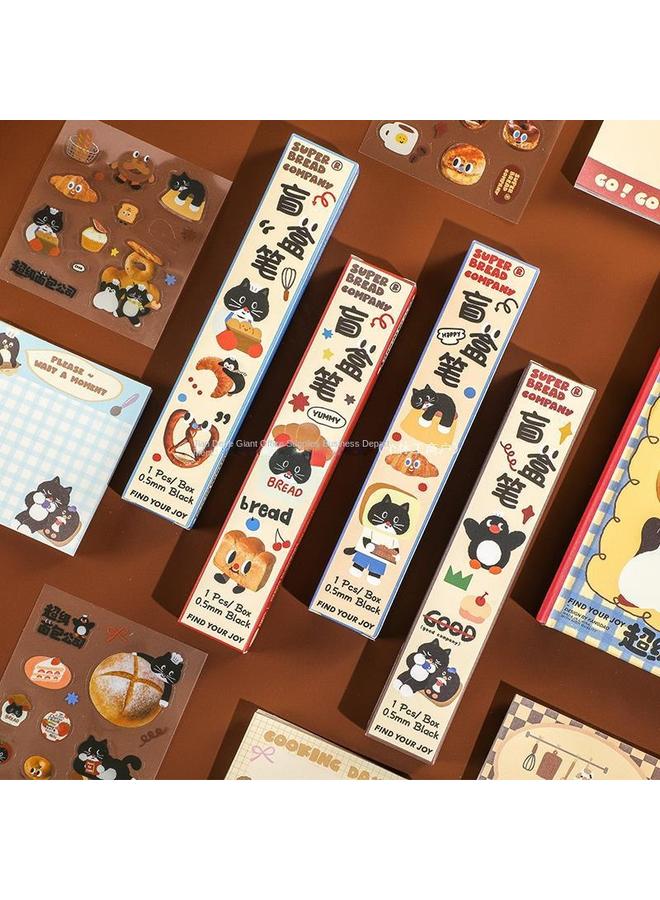 Bluejw Fang Dao | Bread Hand Book Suit Gift Box Girl's High Color Notebook Girl's Cute Hand Book Complete Set - Image 4