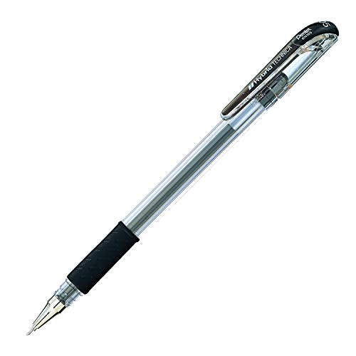 Pentel قلم بنتل آرتس هايبرد تكنيكا 0.5 مم، نقطة دقيقة جداً، حبر أسود، علبة من 12 (KN105-A) - Image 4