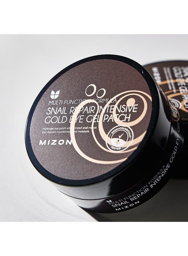 MIZON Under Eye Collagen Patches Eye Masks with 24K Gold and Snail, Eye Gel Treatment Masks for Puffy Eyes, Eye Pads for Dark Circles, Under Eye Bags, Anti Wrinkle, Moisturizing Improves Elasticity 30 PAIRS - Image 3