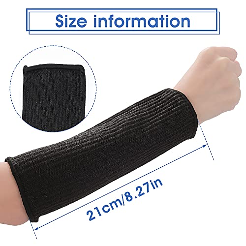 Aster 2Pairs Arm Protection Sleeves Cut Resistant Sleeves Level 5 Protective Arm Sleeves Heat Resistant Sleeves Protectors for Thin Skin Bruising Men Women - Image 3