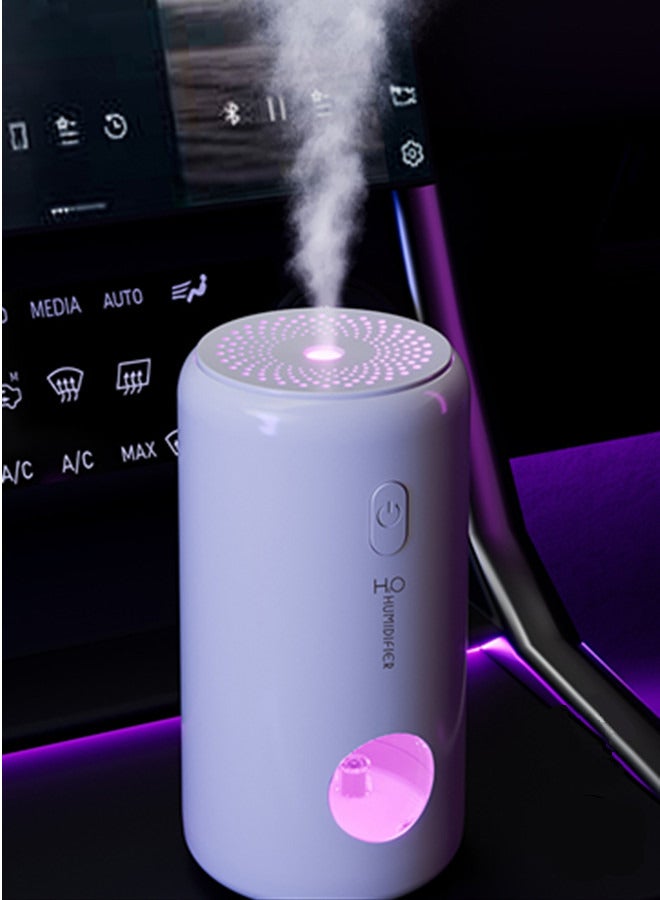 Mini Humidifier, USB Mist Humidifier with 7 Color Light,Car Diffuser,Small Personal Desktop Humidifier for Car,Baby Bedroom, Office, Nursery, Travel with Auto Shut-Off, Super Quiet - Image 1