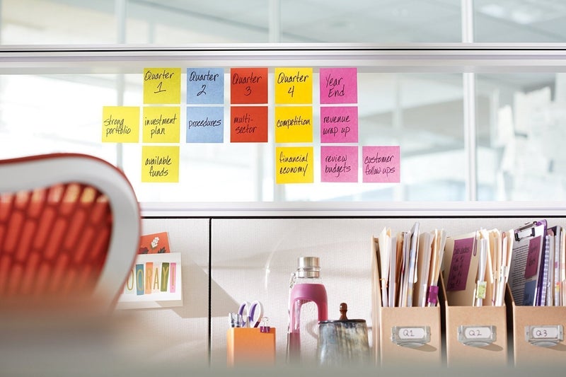 Pinzo Sticky Note Memo Pad With 8 Index Tabs, Bright Neon Colors - Image 3