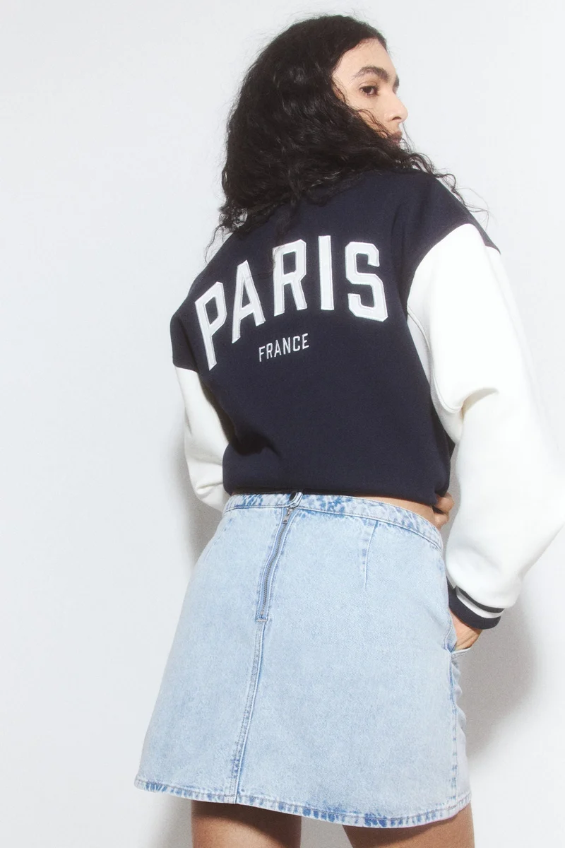 اتش اند ام A-line mini skirt