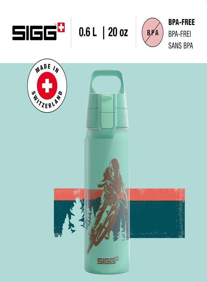 سيج - زجاجة مياه ألومنيوم للأطفال - WMB ONE Race - مناسبة للمشروبات الغازية - مانعة للتسرب - خفيفة الوزن - خالية من مادة BPA - معتمدة كمنتج محايد مناخياً - للمدرسة والرياضة - لون جليدي - 20 أونصة - Image 2