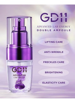 GD 11 Gd11 Advanced Lab Energy Double Ampoule 1.01 Fl.Oz | Antiaging Facial Serum With Stem Cell Extract And Hyaluronic Acid | Hydrating Serum For Skin Regeneration | Restore Elasticity And Reduce Wrinkles  - Image 3