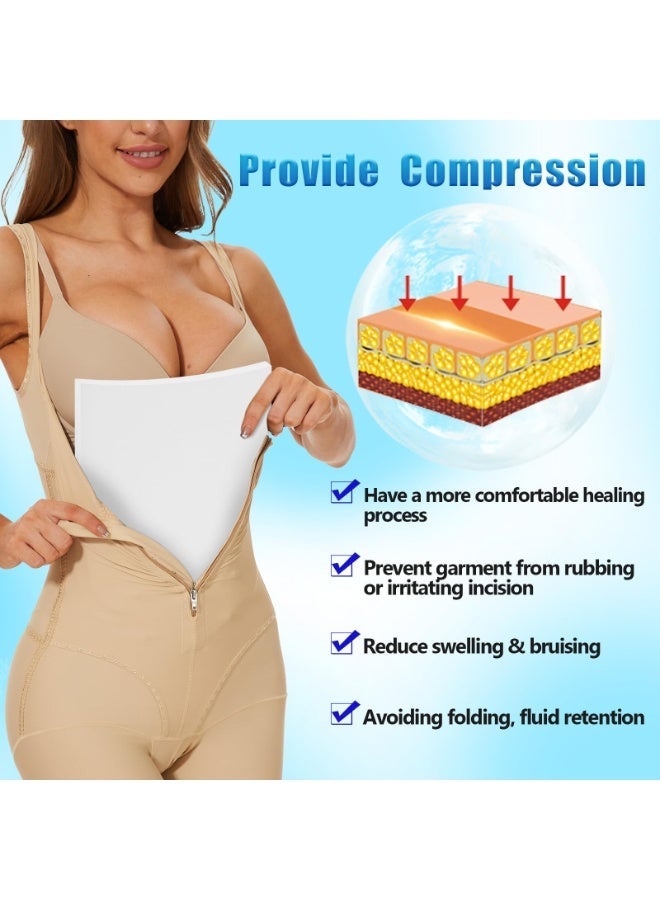 أوشيما 3 قطع من أوساط الفوم لليبو للتعافي بعد الجراحة، 8 بوصات × 11 بوصة أوساط فوم لليبو للتعافي بعد الجراحة تُسطح منطقة البطن، مضغوطة ناعمة ومسلّمة للبطن، لاستخدامات استرداد الليبو - Image 4