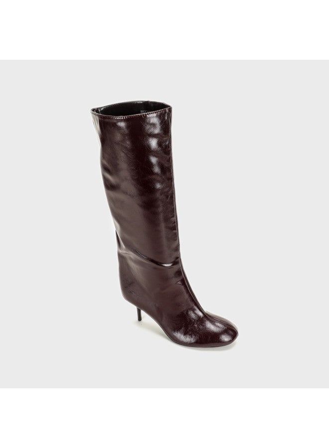 Zara Versatile Fashion Boots - Slim Heel Tall Boots For Women - Image 4