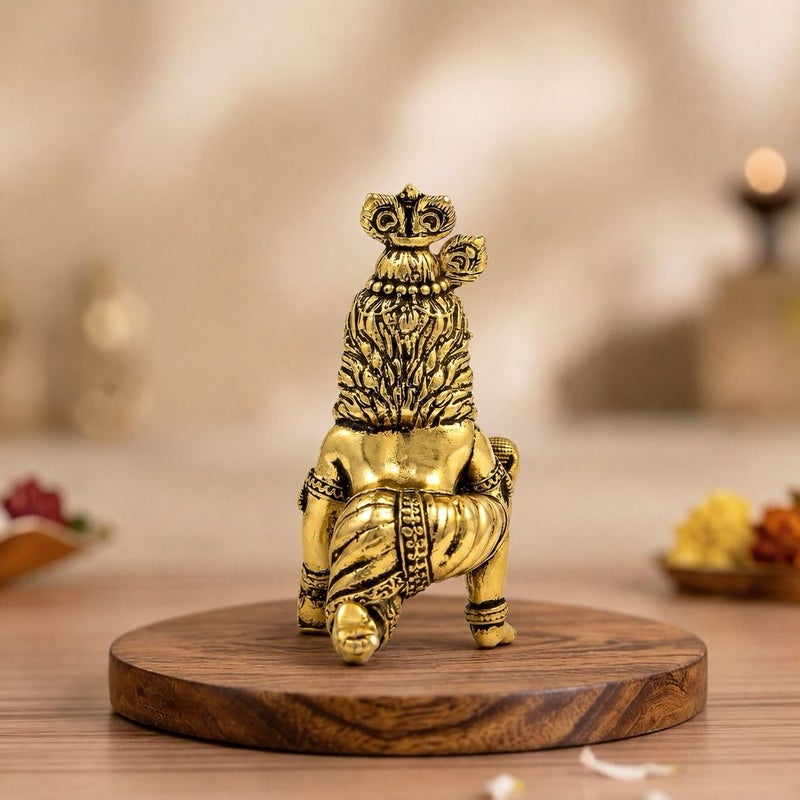 Aksharveda Laddoo Gopal Size 1 Colored Idol | Decorative Krishna Murti for Pooja, Home Temple & Janmashtami - Image 4