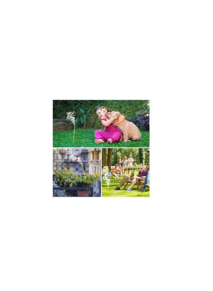 90pcs Mosquito Repellent Sticks, DEET Free Plant-Based Mosquito Repellent Outdoor Patio Incense Sticks, Citronella Bug Repellent Outdoor, Mosquito coil - Image 4