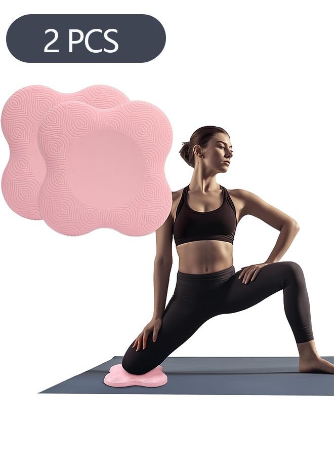 2-Piece Yoga Knee Pad, Anti Slip Foam Yoga Kneeling Pad, Soft Yoga Knee and Elbow Wrist Pads for Kneeling Down Workout Pilates Exercise
