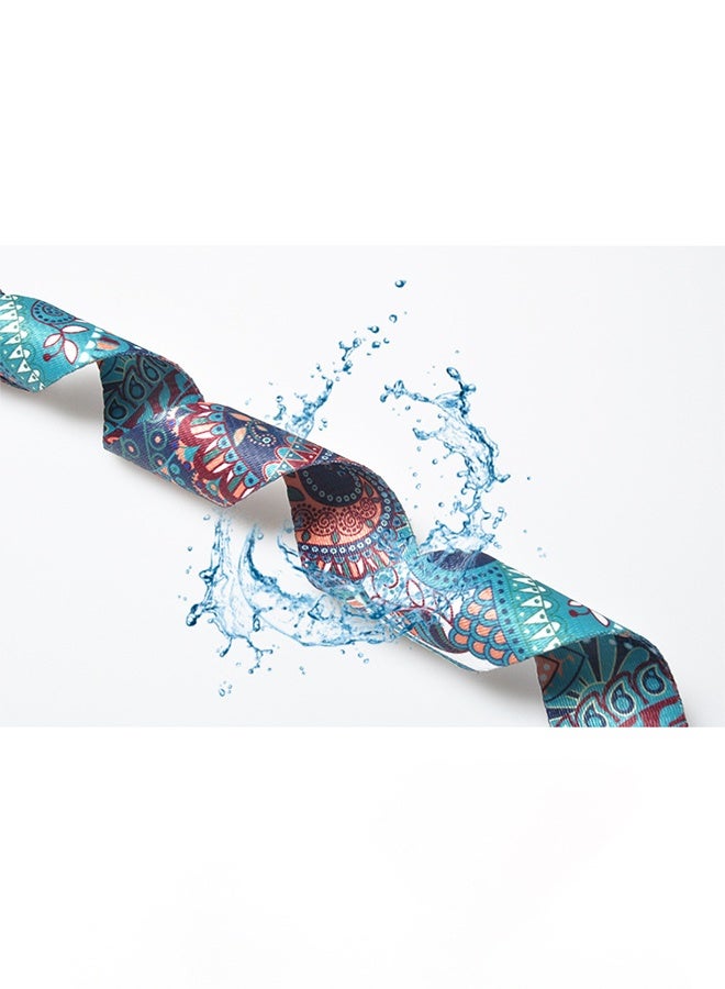 2 Pcs Vintage Print Yoga Mat Strap Sling, Adjustable Thick Yoga Mat Carrier Stretching Strap, Yoga Mat Sling Holder Women Stretching Band - Image 5